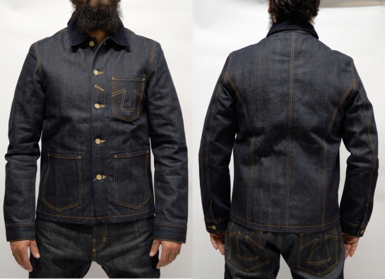 The denim version of the classic worker jacket from Eat Dust