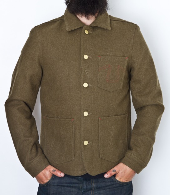 The first 673 W version of the "classic worker jacket" from Eat Dust. 
